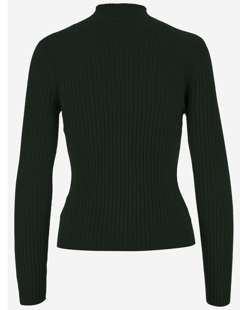 arch4 Green Ribbed Cashmere Turtleneck Knitted Sweater