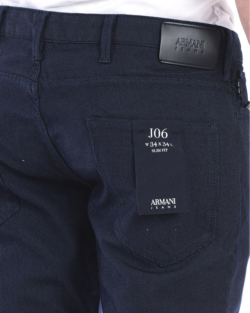 Armani Jeans Blue Logo Jeans for men