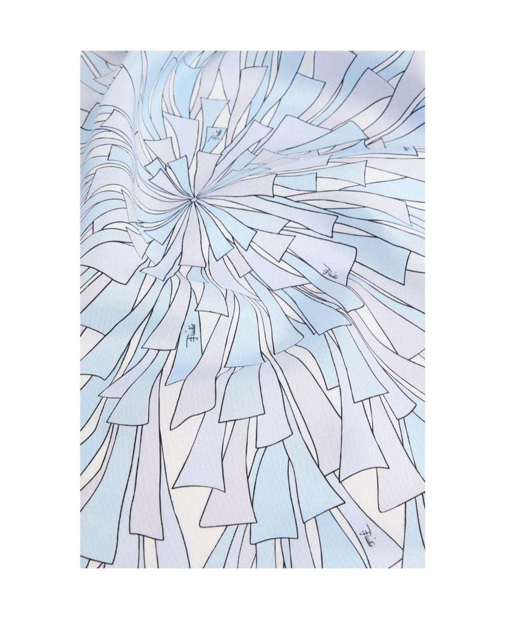 Emilio Pucci Blue Pucci Baiadera Print Scarf