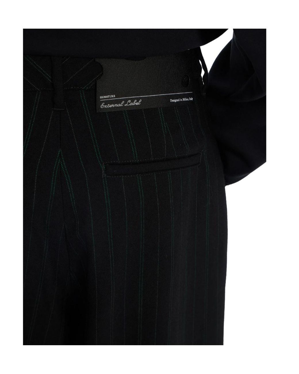 Off-White c/o Virgil Abloh Black Striped Tapered Pants