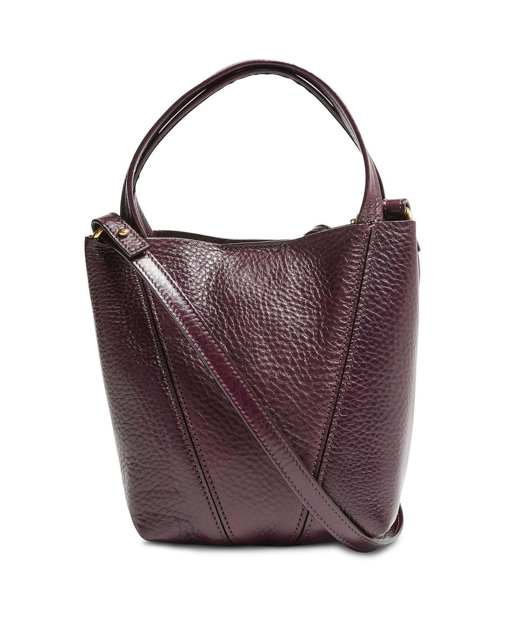 Chloé Purple Spin Grain Leather Tote Bag