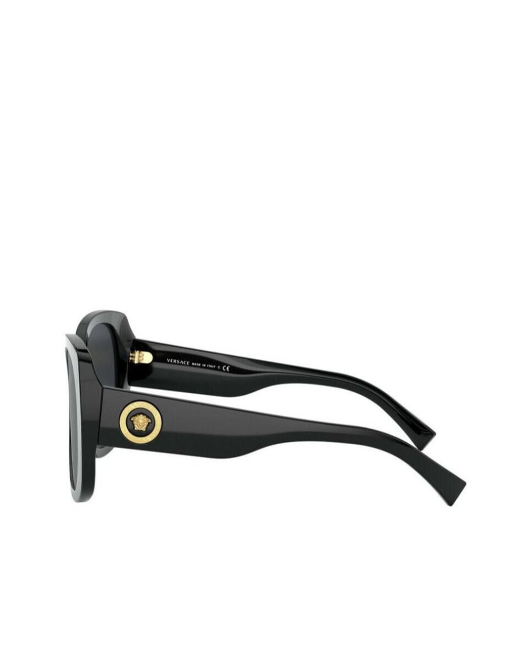 Versace Black Eyewear Medusa Square Frame Sunglasses