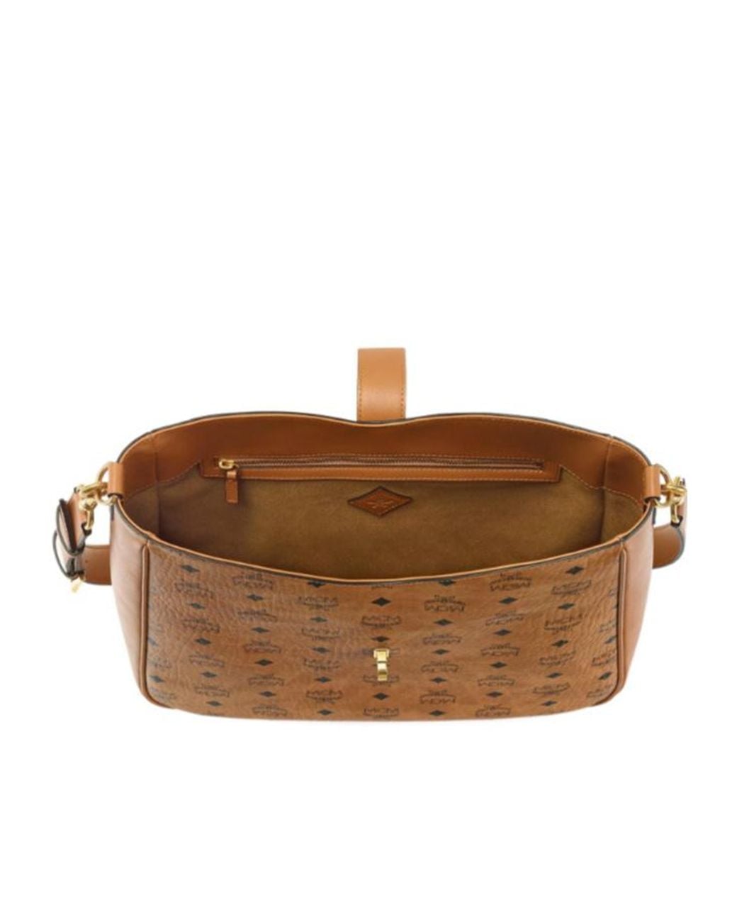 MCM Brown Tracy Monogram Hobo Shoulder Bag for men
