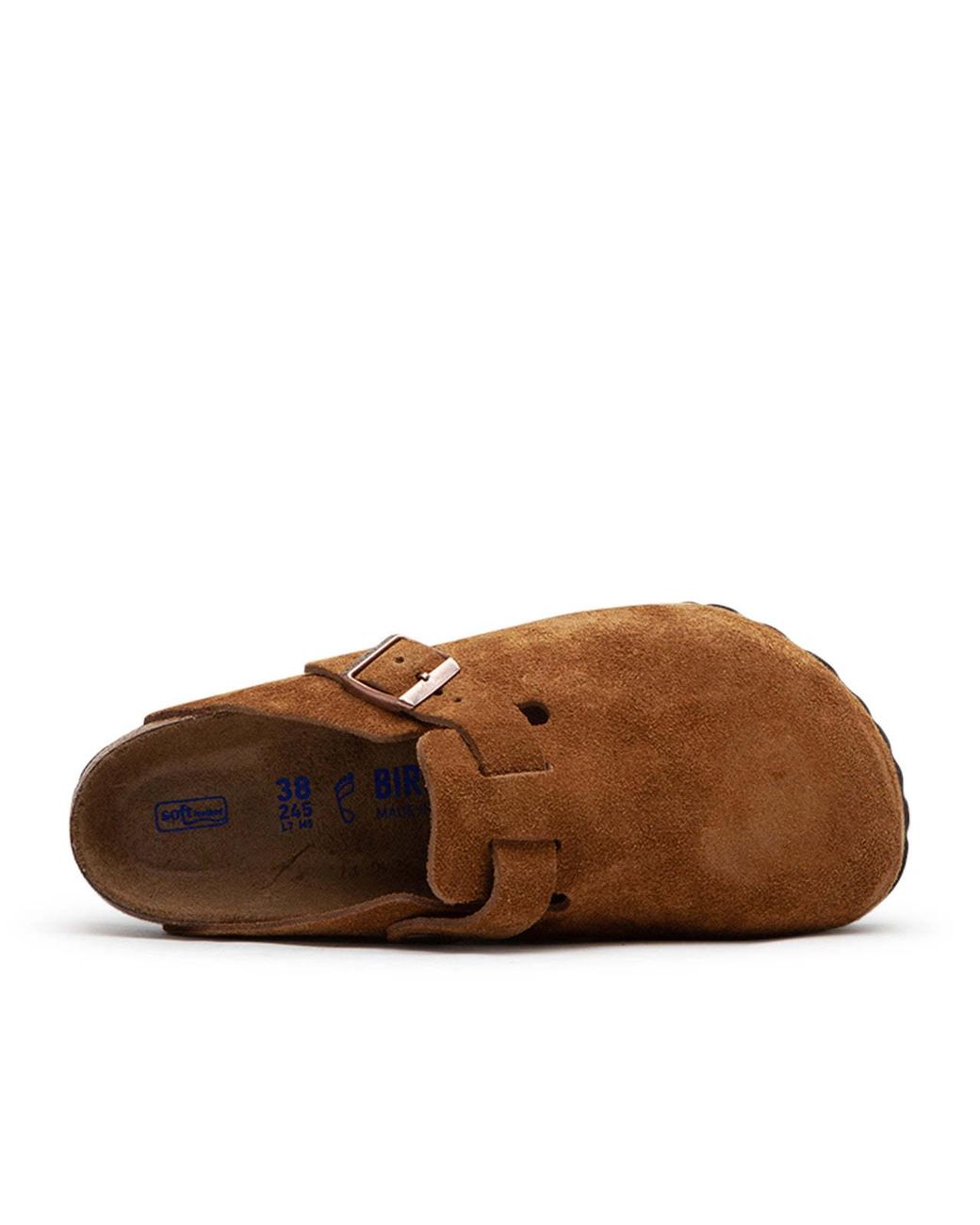 Birkenstock Brown Logo Slippers for men