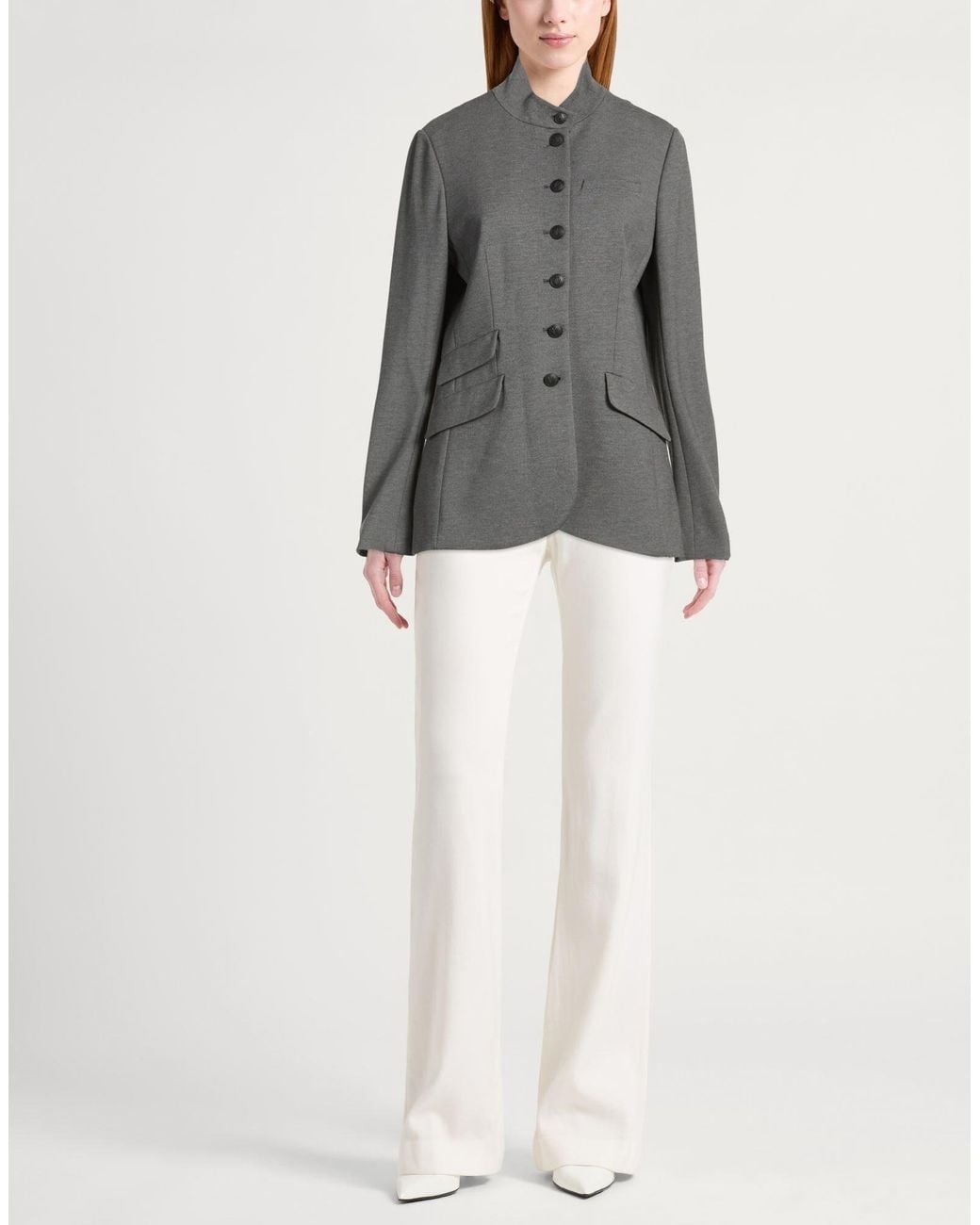 Rag & Bone Gray Minimalist Single-Breasted Blazer