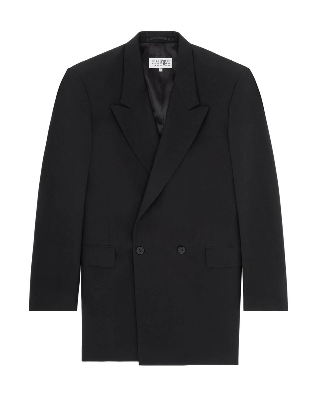 MM6 by Maison Margiela Black Technical Poplin Blazer Dress
