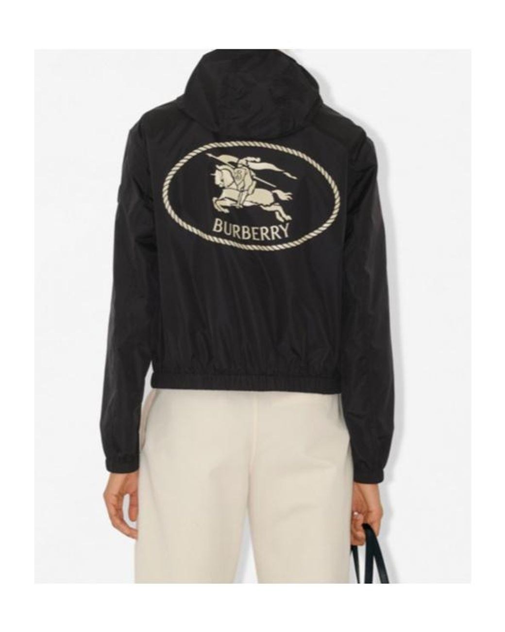 Burberry Black Nylon Knight Stamp Jacket