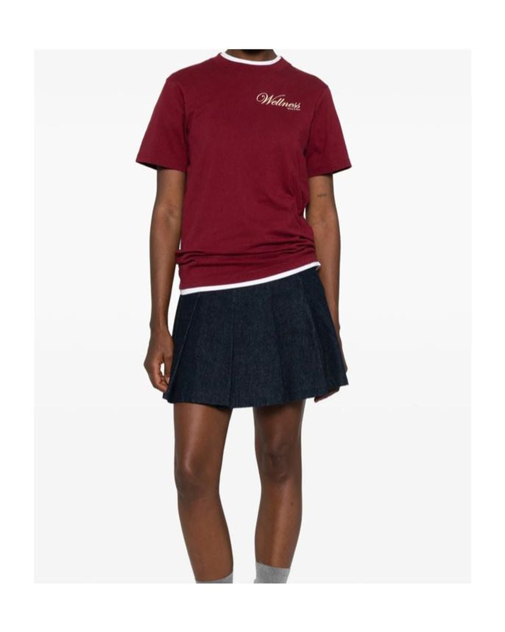 Sporty & Rich Red Short-Sleeved T-Shirt