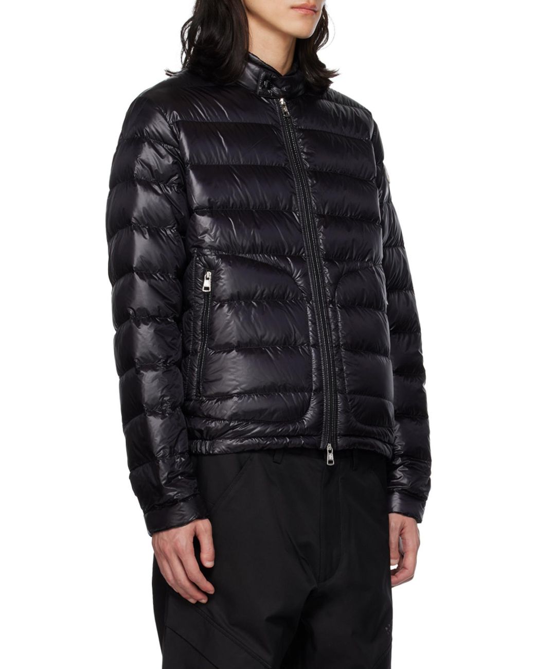 Moncler Black Acorus Short Down Jacket for men