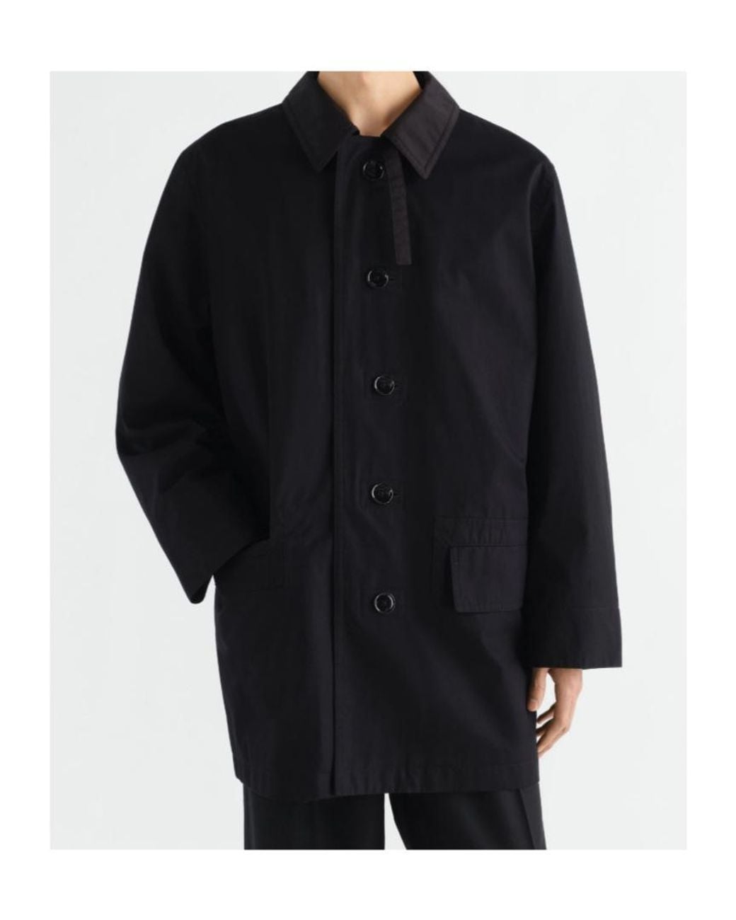 Lemaire Blue Raincoat for men