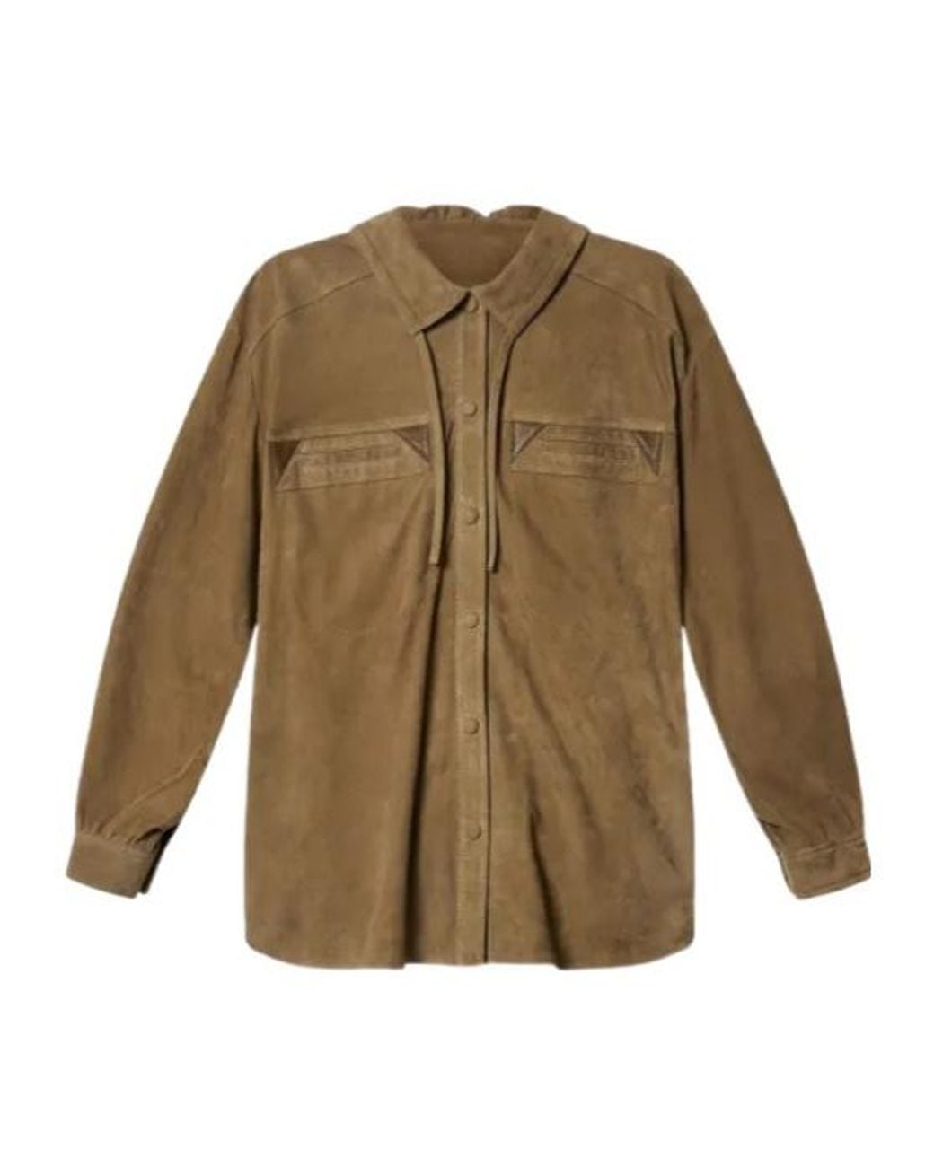 Isabel Marant Natural Maldia Suede Shirt