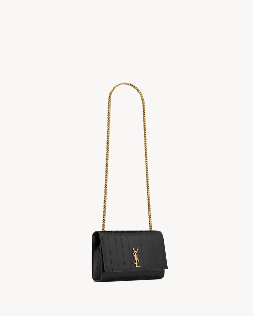Saint Laurent White Flap Shoulder Bag