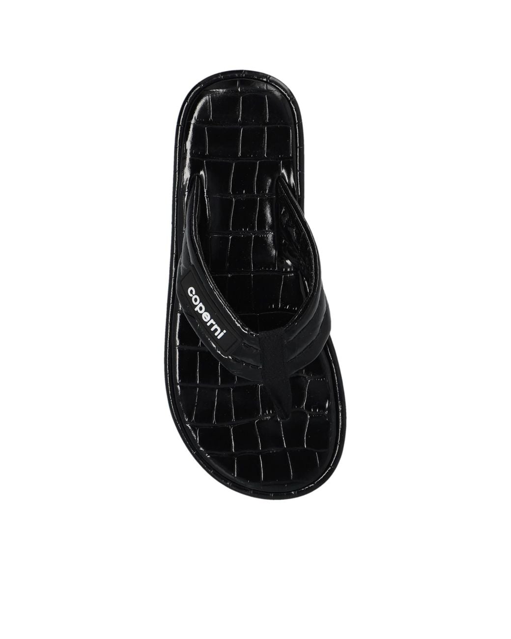 Coperni Black Logo Slippers