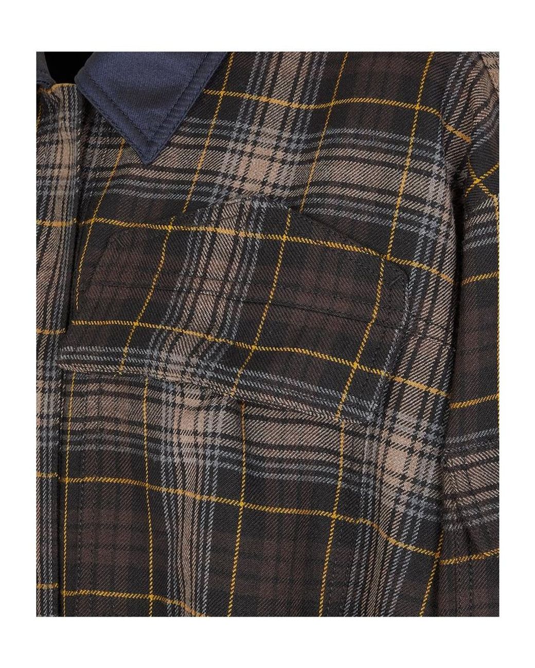 Fendi Black Checked Cropped Bomber Jacket