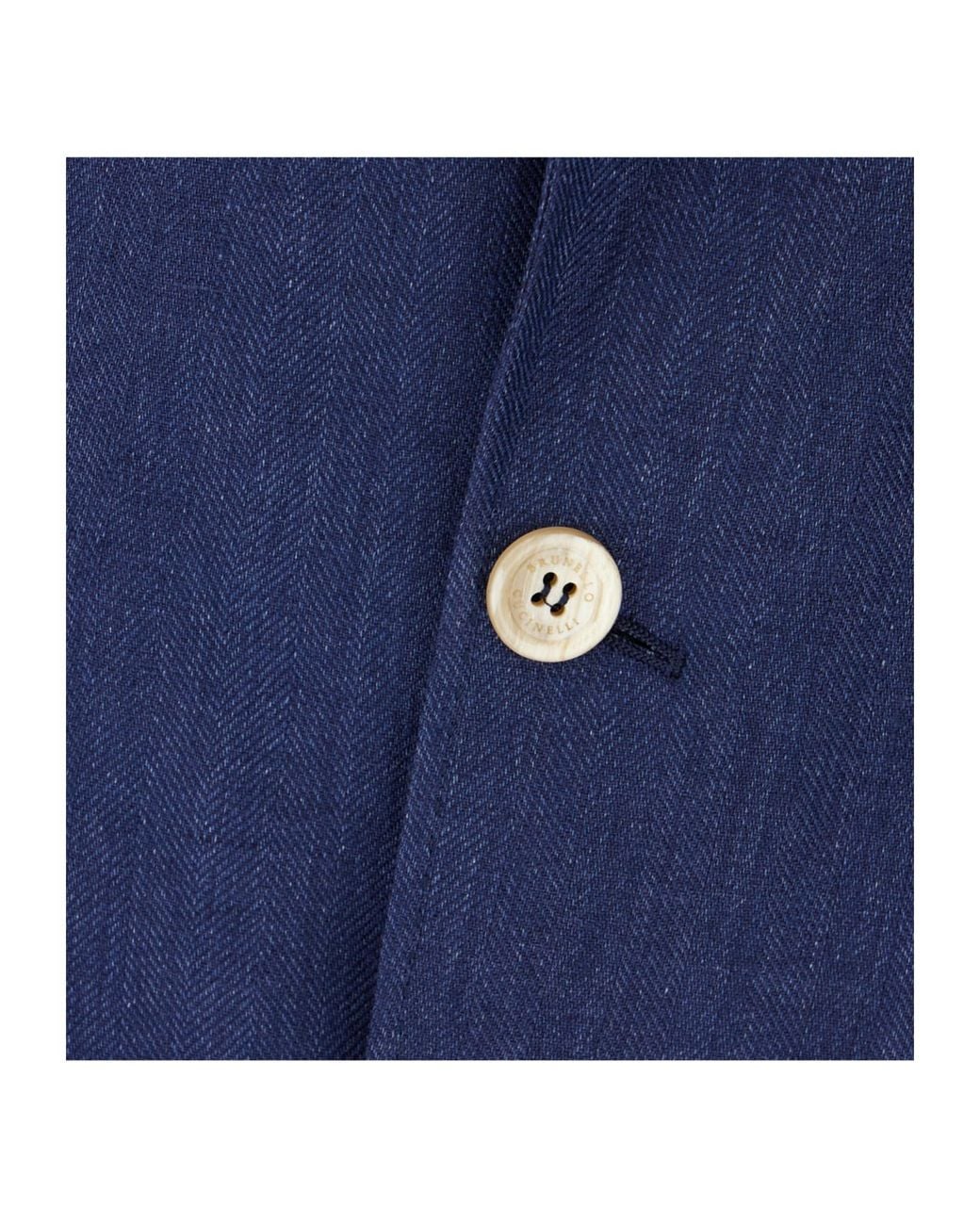 Brunello Cucinelli Blue Cavallo Blazer for men
