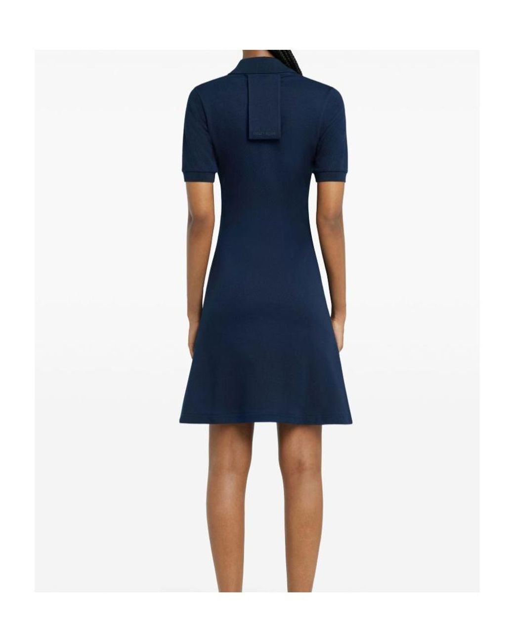 Courreges Blue Courrèges Mini Collar Polo Dress
