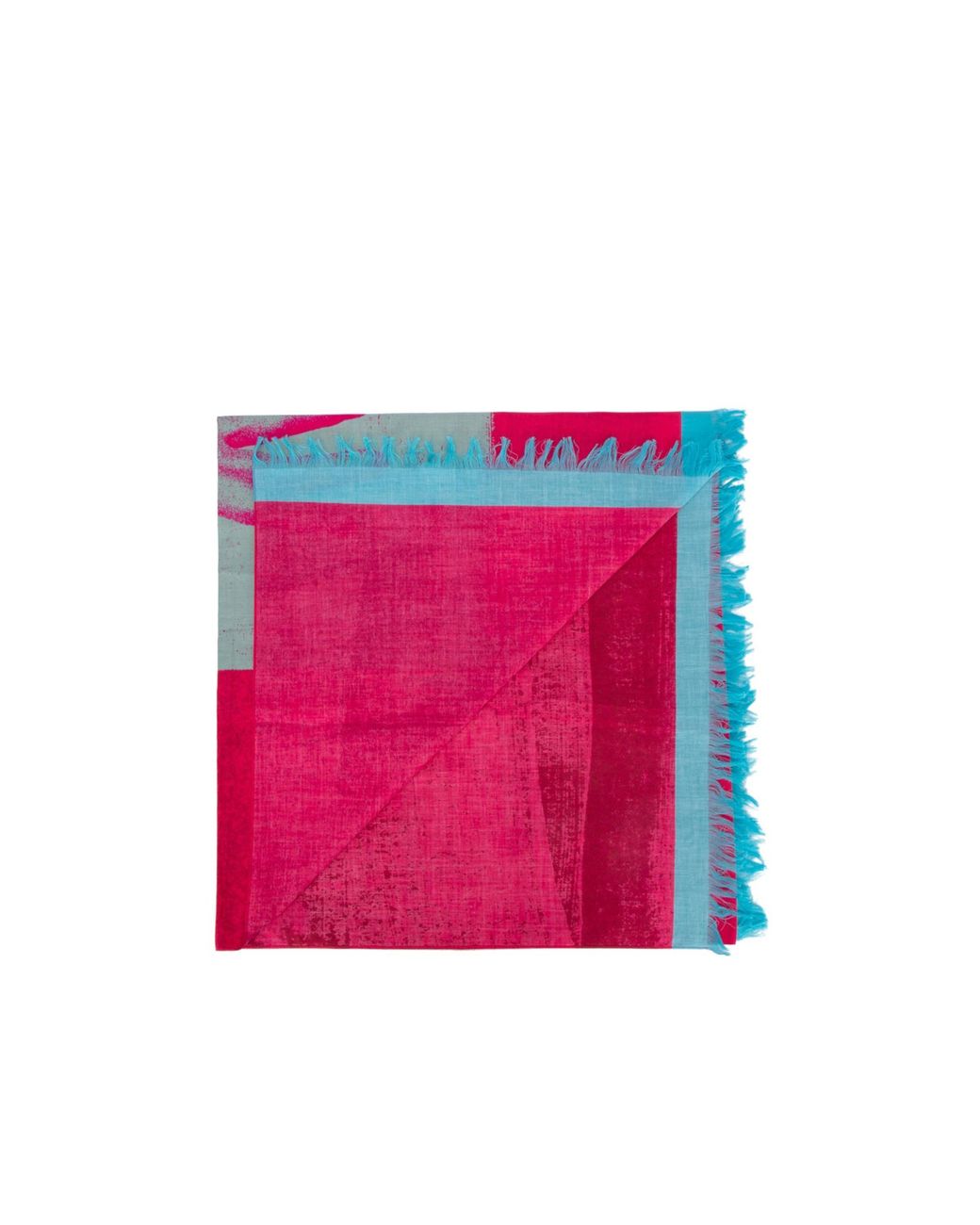 Loewe Pink Pattern Tassel Scarf