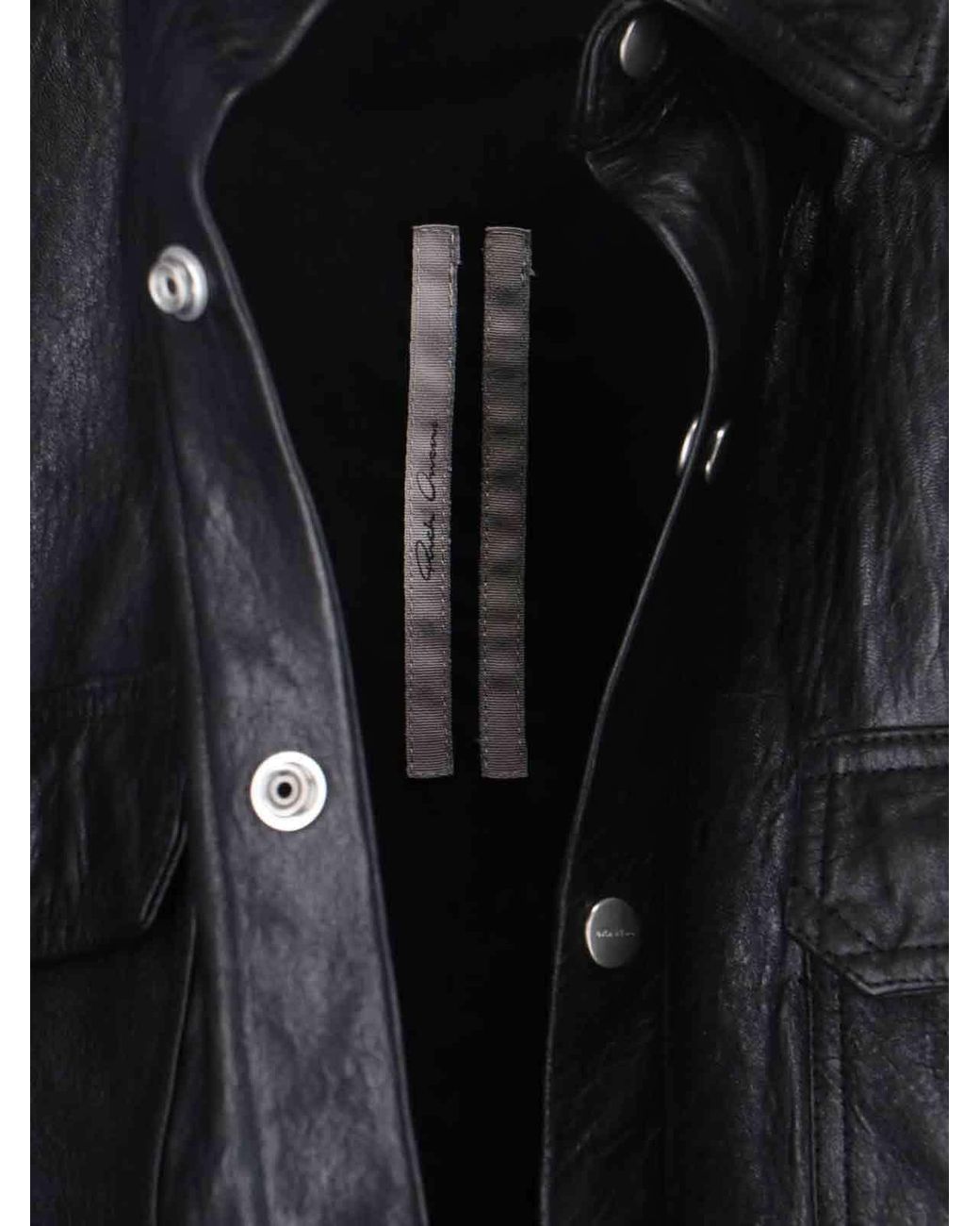Rick Owens Black Single Breasted Jacket for men