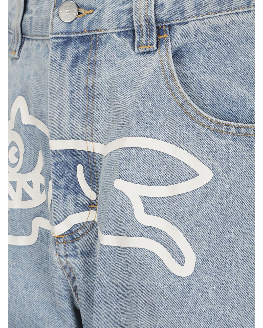 ICECREAM Blue Running Dog Double Scoop Jeans for men