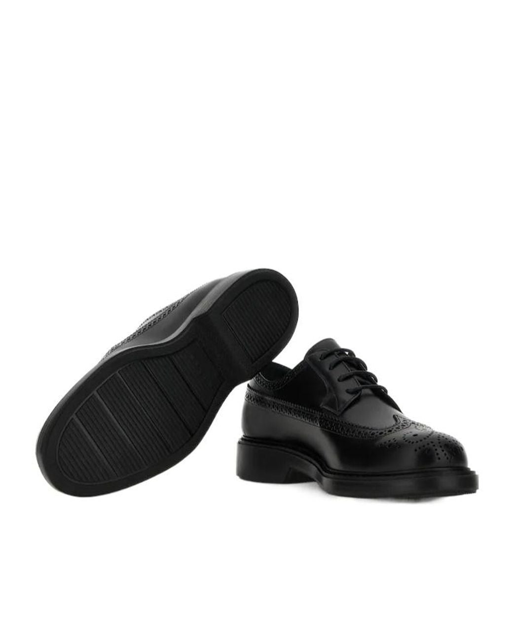 Hogan Black H704 Lace-Up Shoes for men