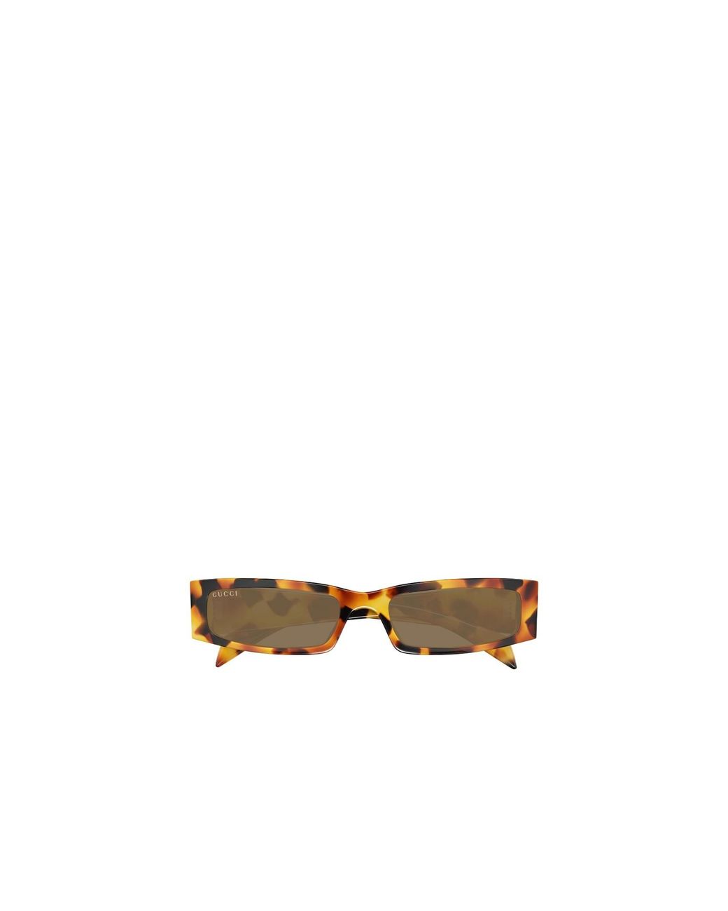 Gucci White Eyewear Rectangular Frame Sunglasses for men