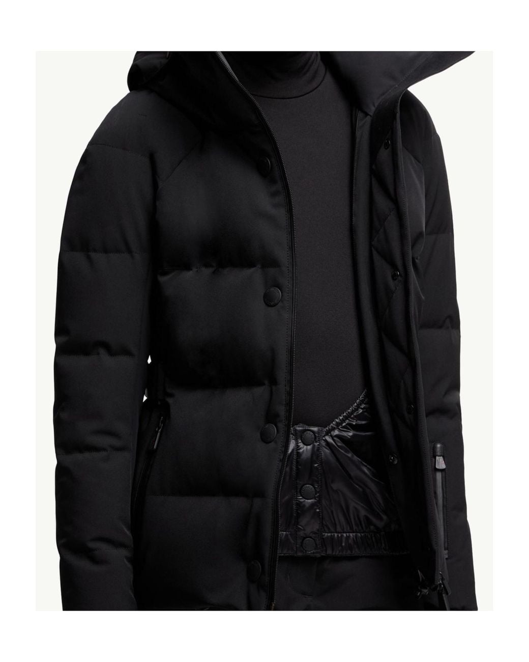 Moncler Black Grenoble Guyane Hooded Down Jacket
