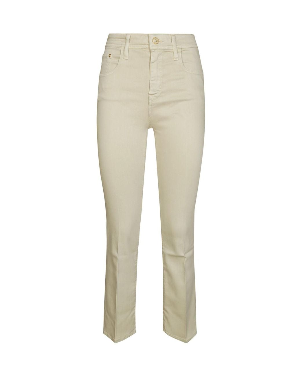 Jacob Cohen Natural Kate Logo Embroidered Jeans