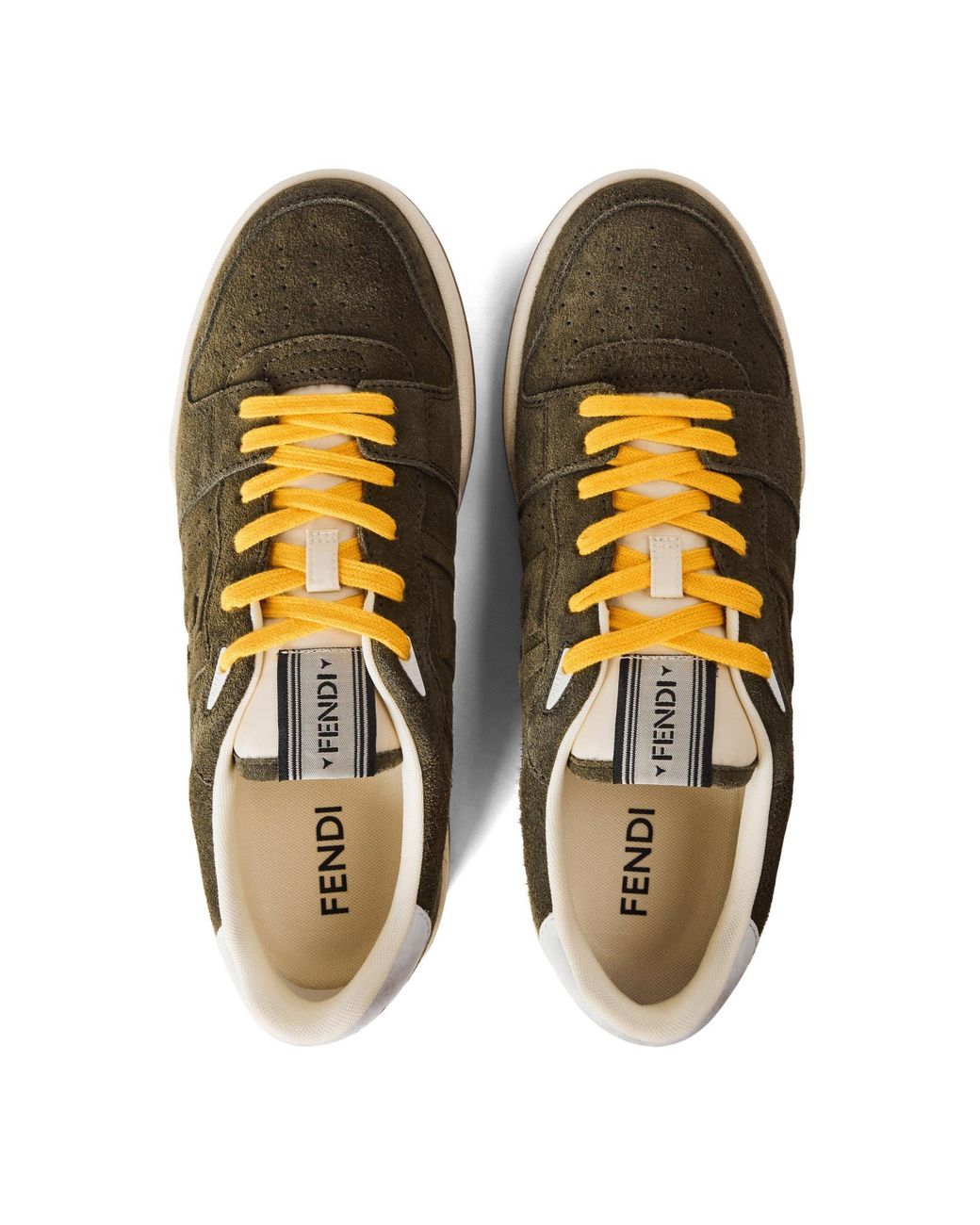 Fendi Green Simple And Versatile Casual Shoes for men