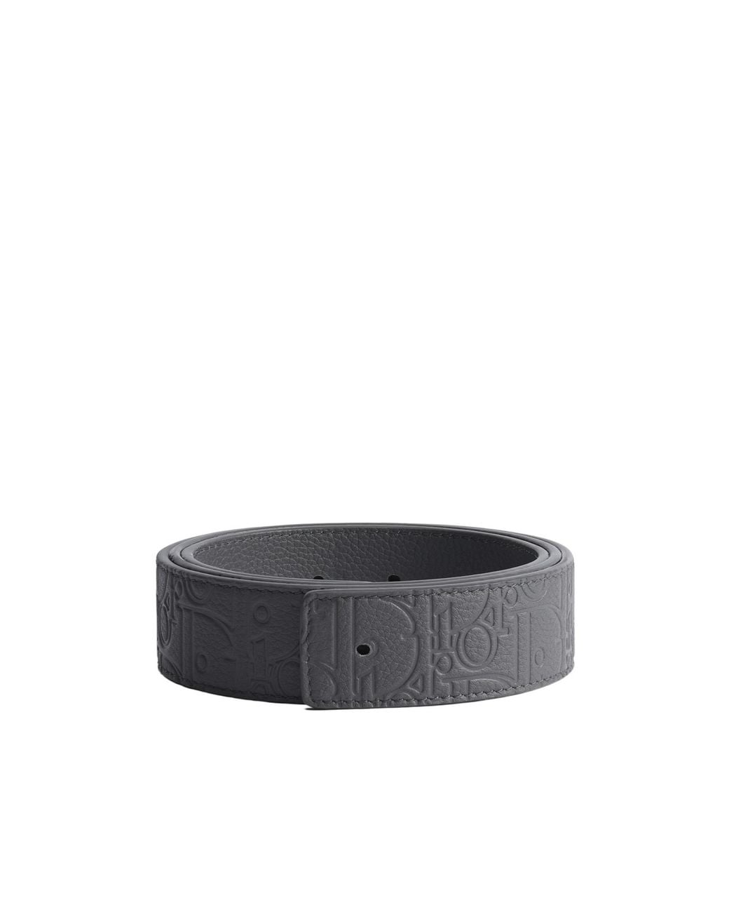 Dior White Reversible Belt Strap for men