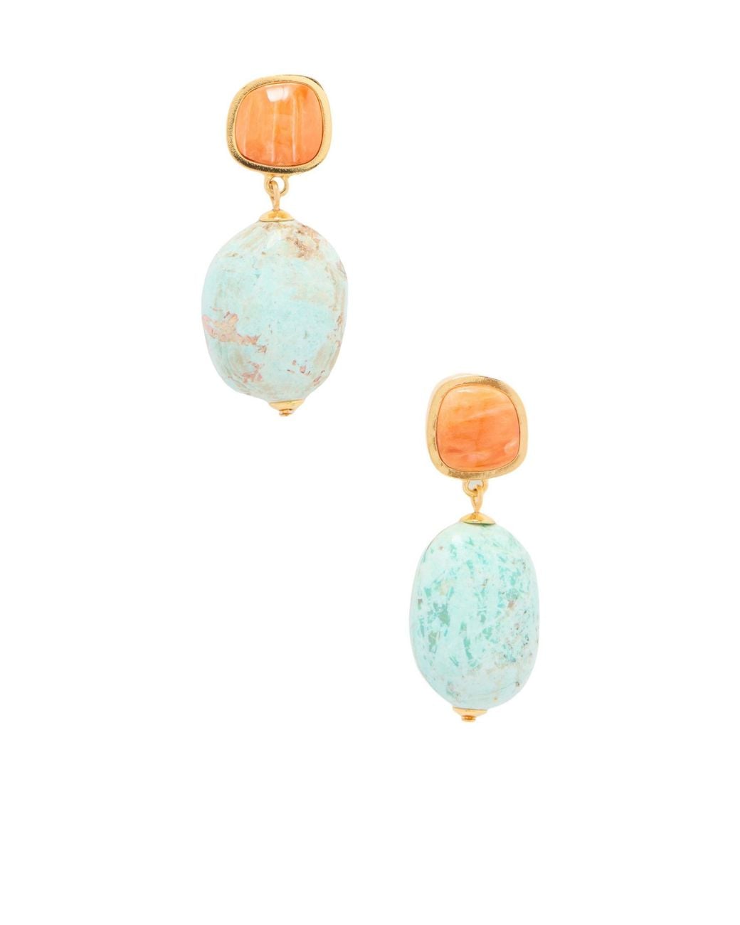 Lizzie Fortunato Blue Citrus Splash Drop Earrings