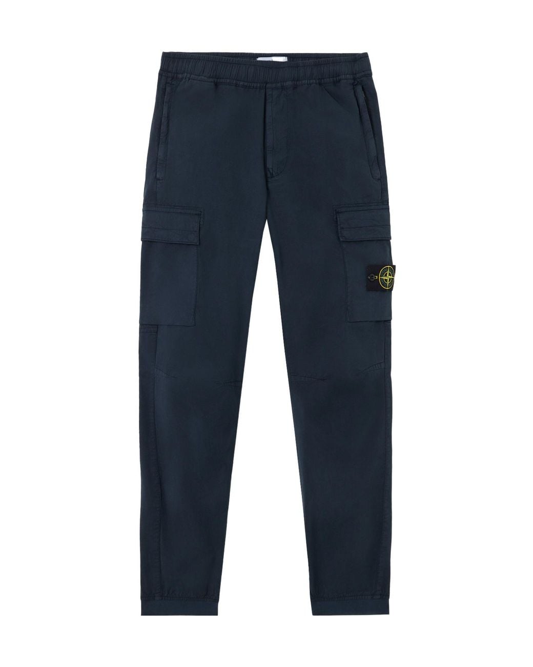 Stone Island Blue Regular Tapered Fit Cargo Trousers for men
