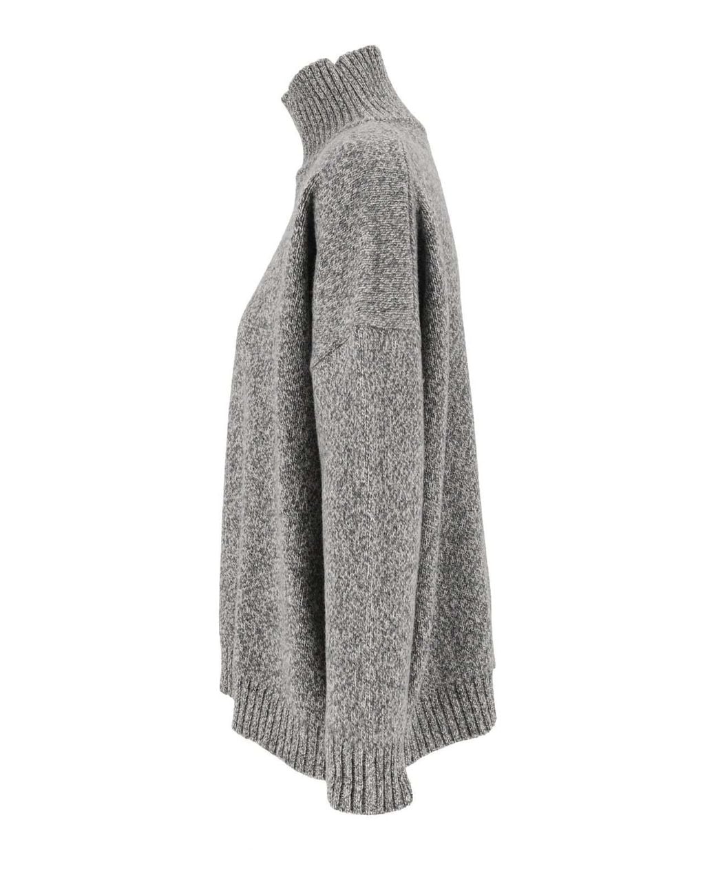 Weekend by Maxmara Gray Borgia Turtleneck Knitted Jumper