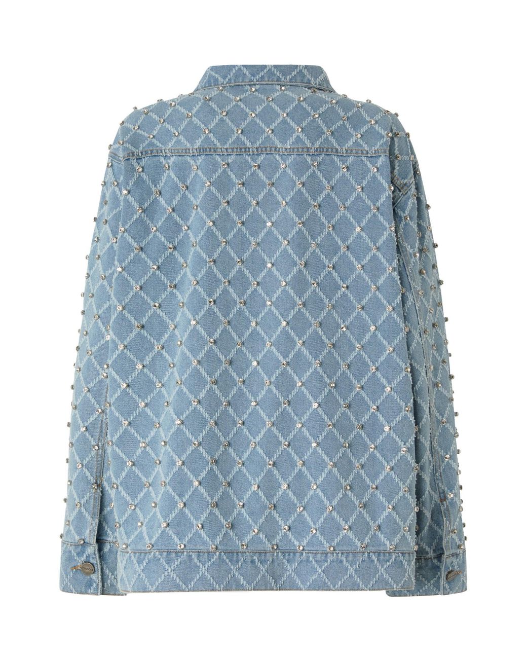 Pinko Blue Studded Buttoned Jacket