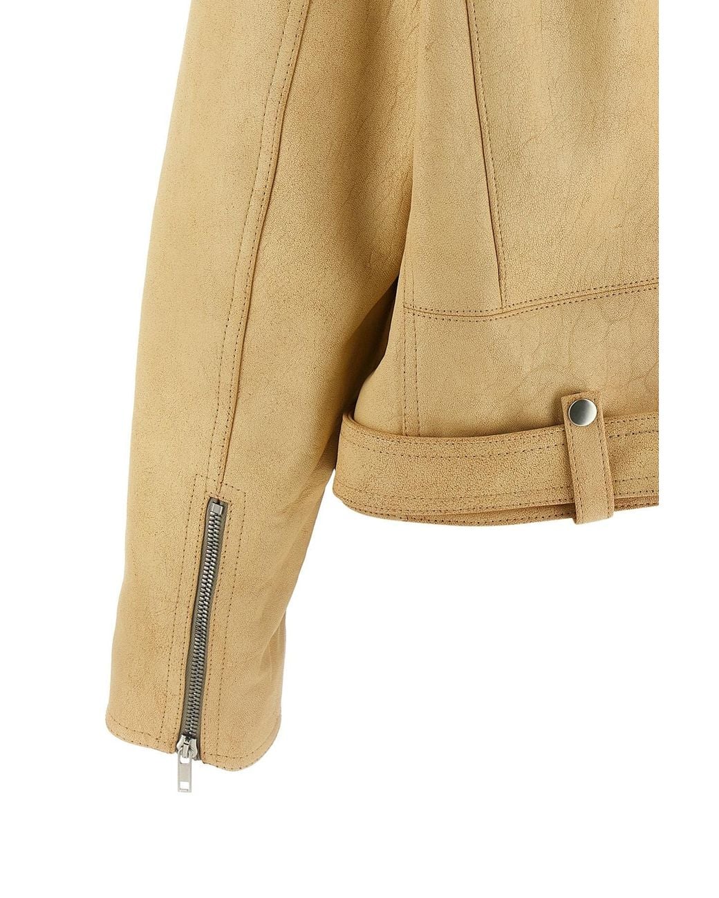 Rick Owens Natural Biker Jumbo Stooges Jacket