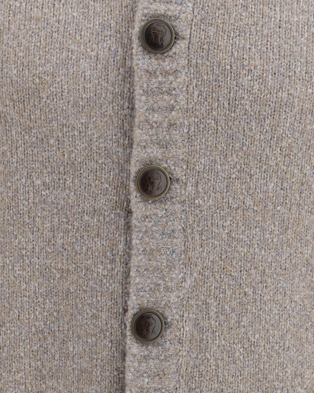 Brunello Cucinelli Gray High-Neck Raglan-Sleeve Cardigan for men