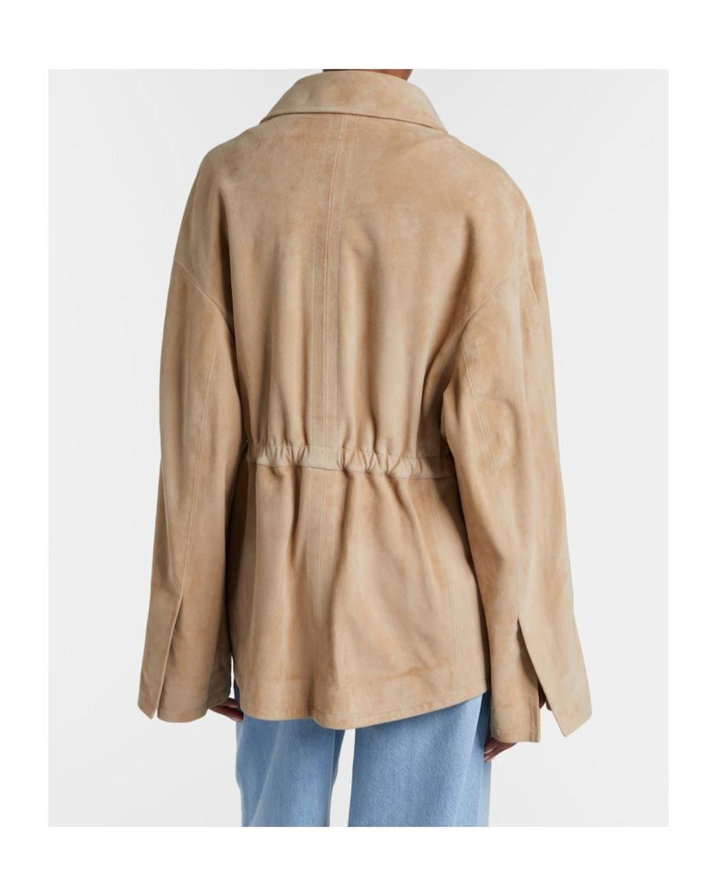 Nour Hammour Natural Passage Suede Jacket