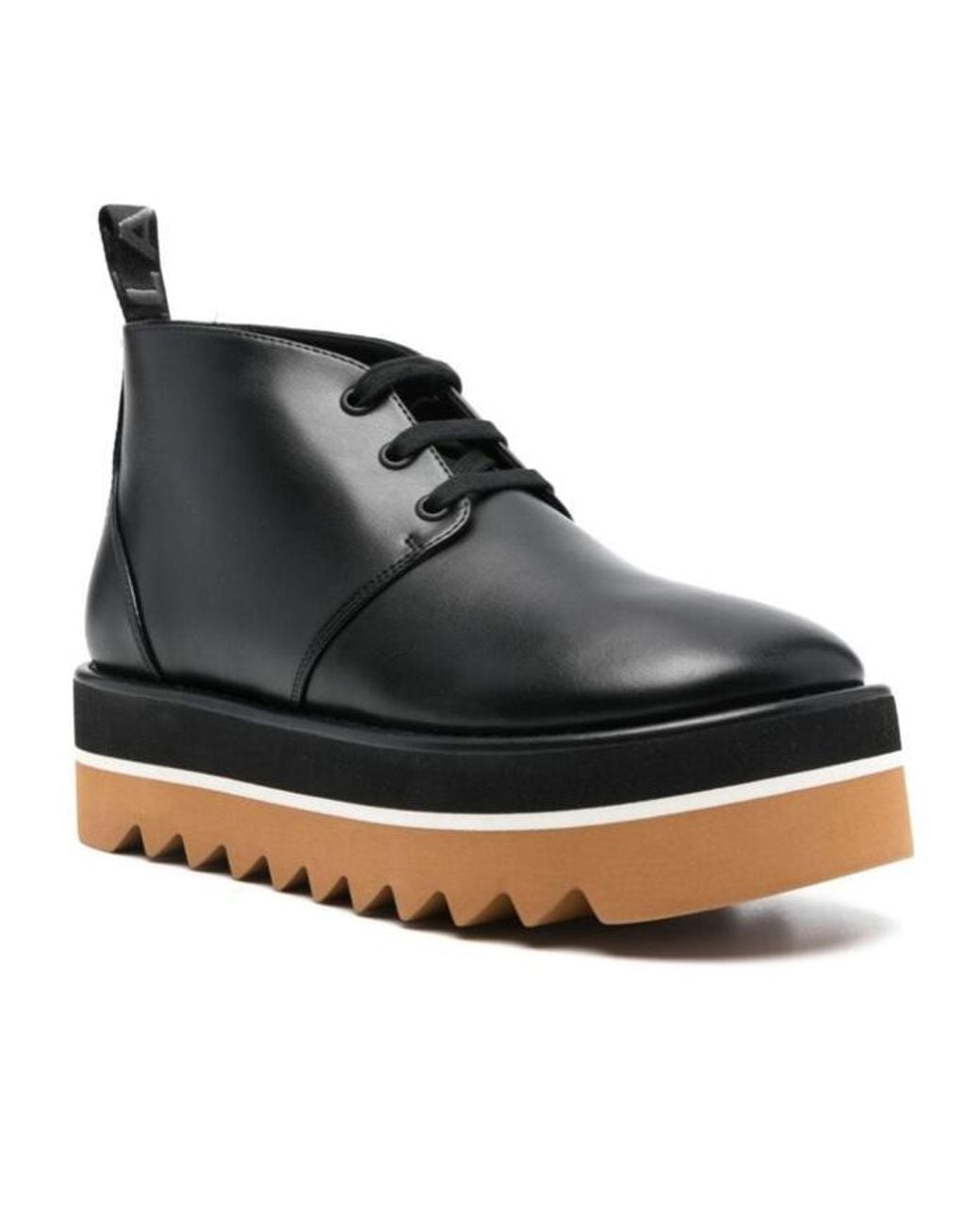 Stella McCartney Black Sneak-Elyse Lace-Up Desert Boots