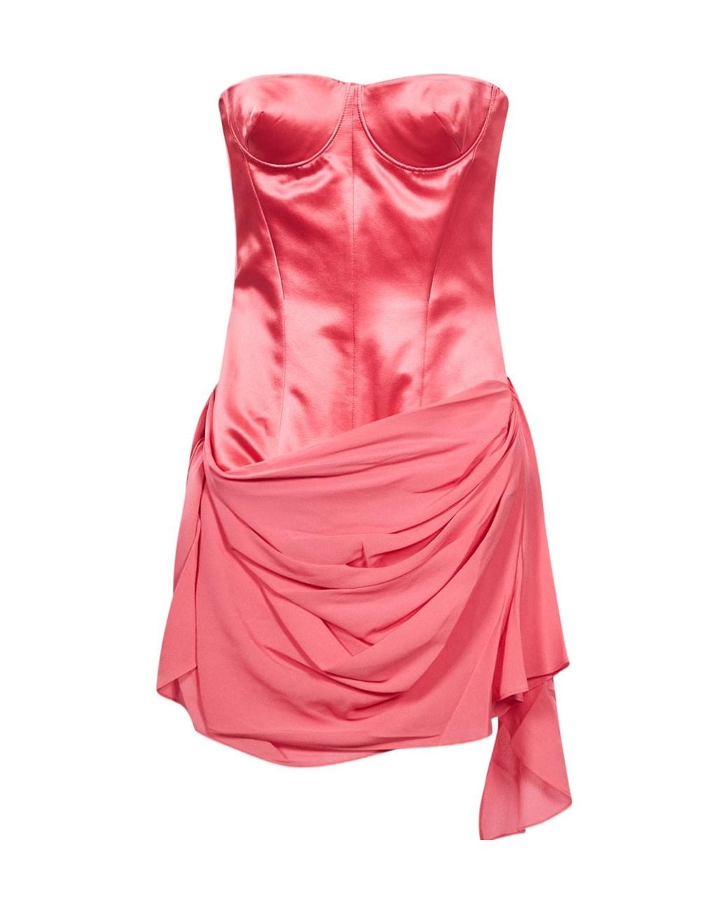 Alex Perry Pink Sleeveless Draped Mini Dress