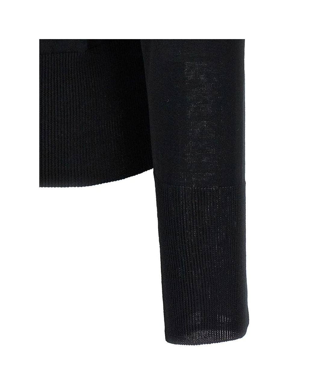 Vivienne Westwood Black Logo Embroidered Buttoned Cardigan