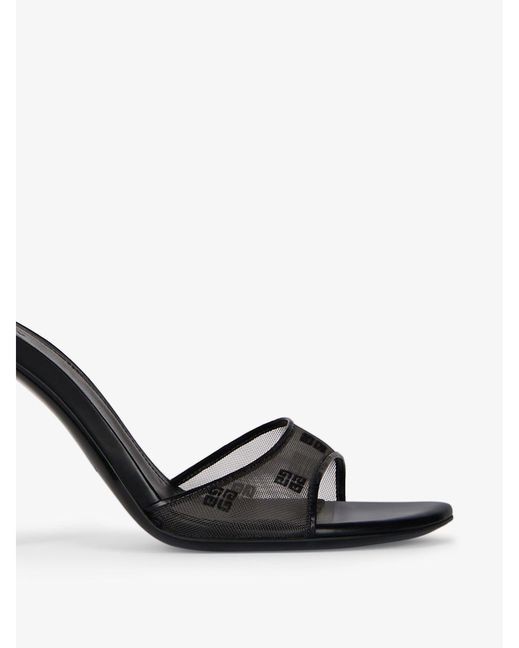 Givenchy White 4G Mesh Stitch Sandals