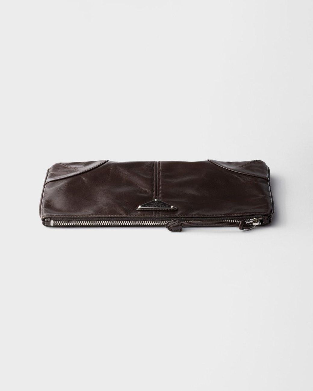 Prada Black Zipper Clutch for men