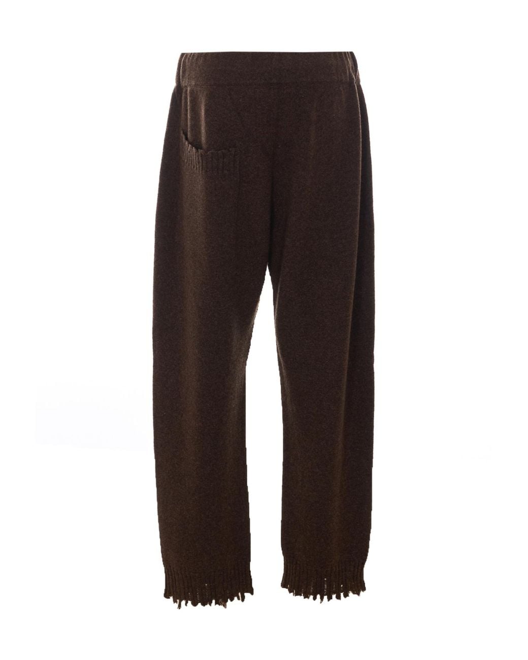 Uma Wang Multicolor Drawstring Knit Casual Pants