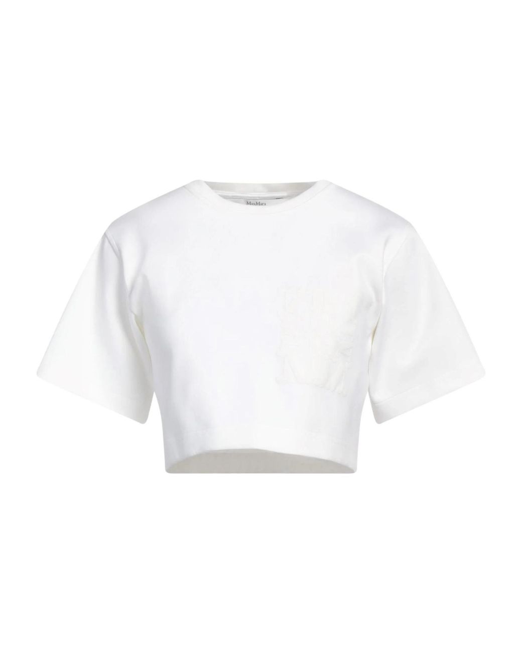 Max Mara White Printed Short-Sleeve T-Shirt