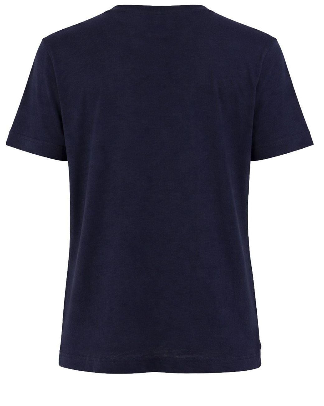 Eleventy Blue Contrast Trim Short Sleeved Knitted T-Shirt for men