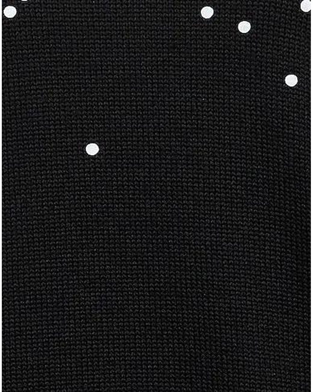 MM6 by Maison Margiela Black Minimalist Printed Knit Sweater