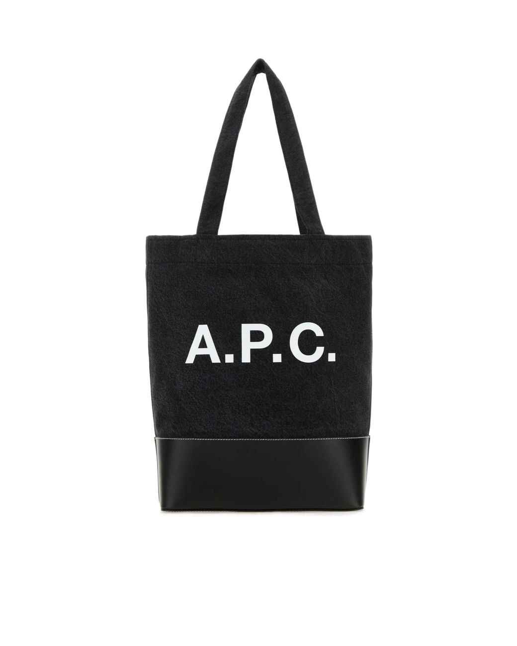 A.P.C. Black Axel Panelled Tote Bag for men