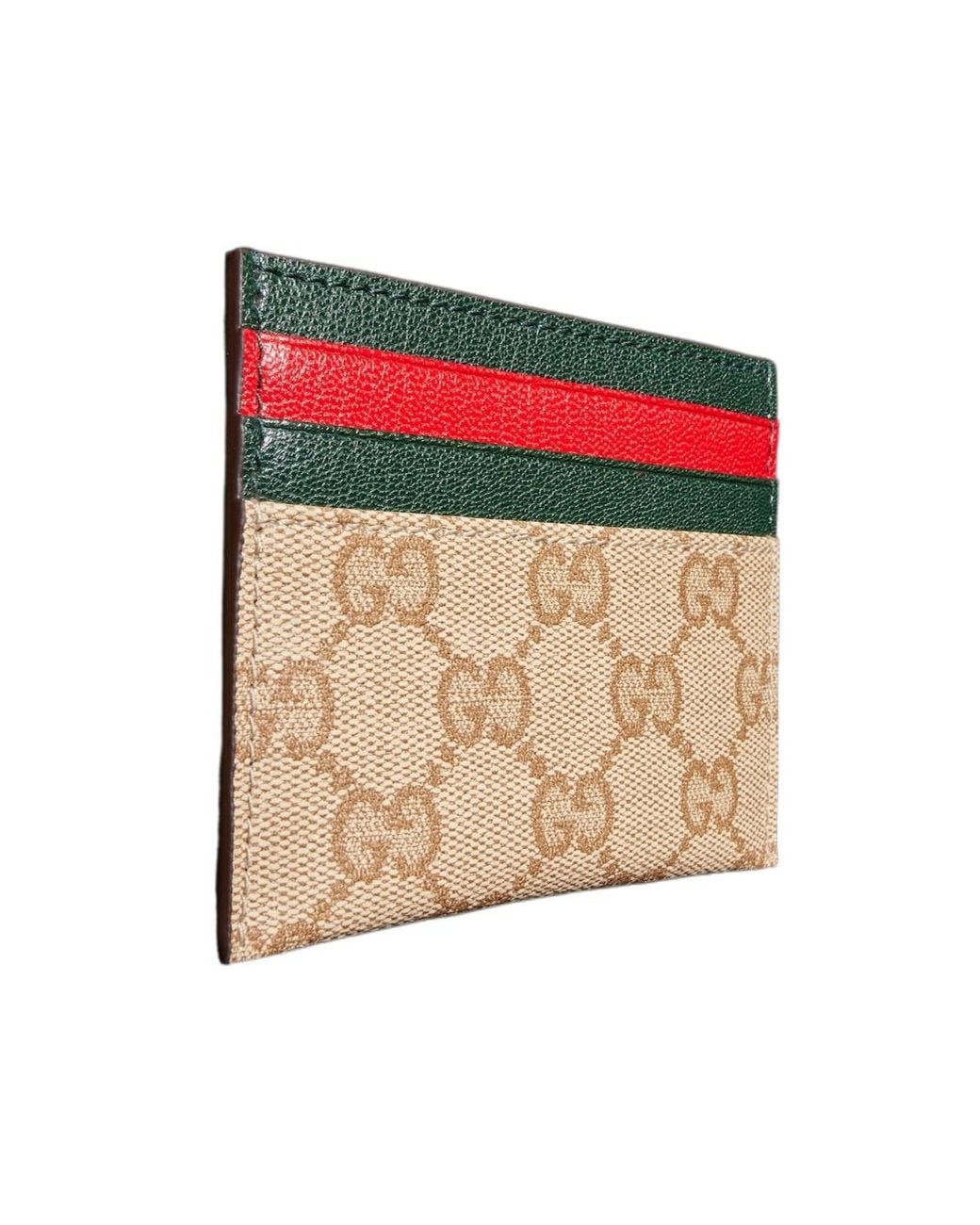 Gucci Red Card Case With Slots