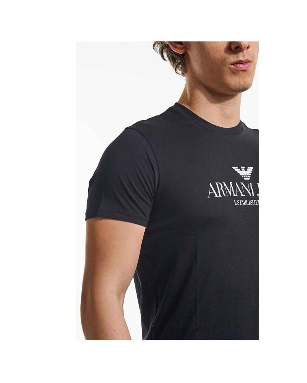 Armani Jeans Blue Logo T-Shirt for men