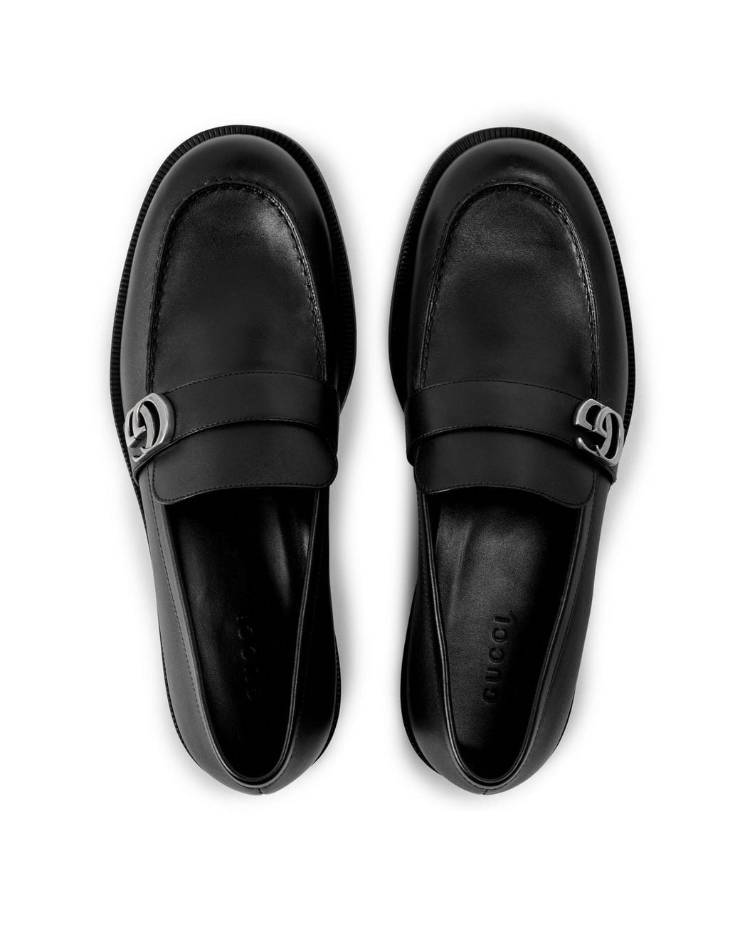 Gucci Black Simple And Patchwork Loafers for men