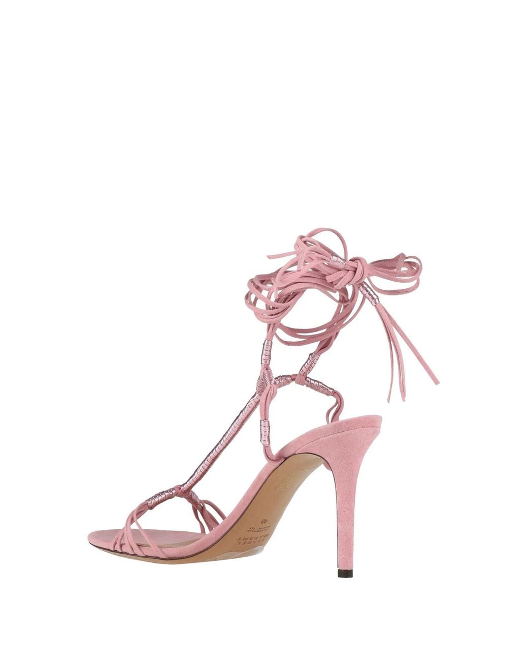 Isabel Marant Pink Minimalist Metallic Sandals